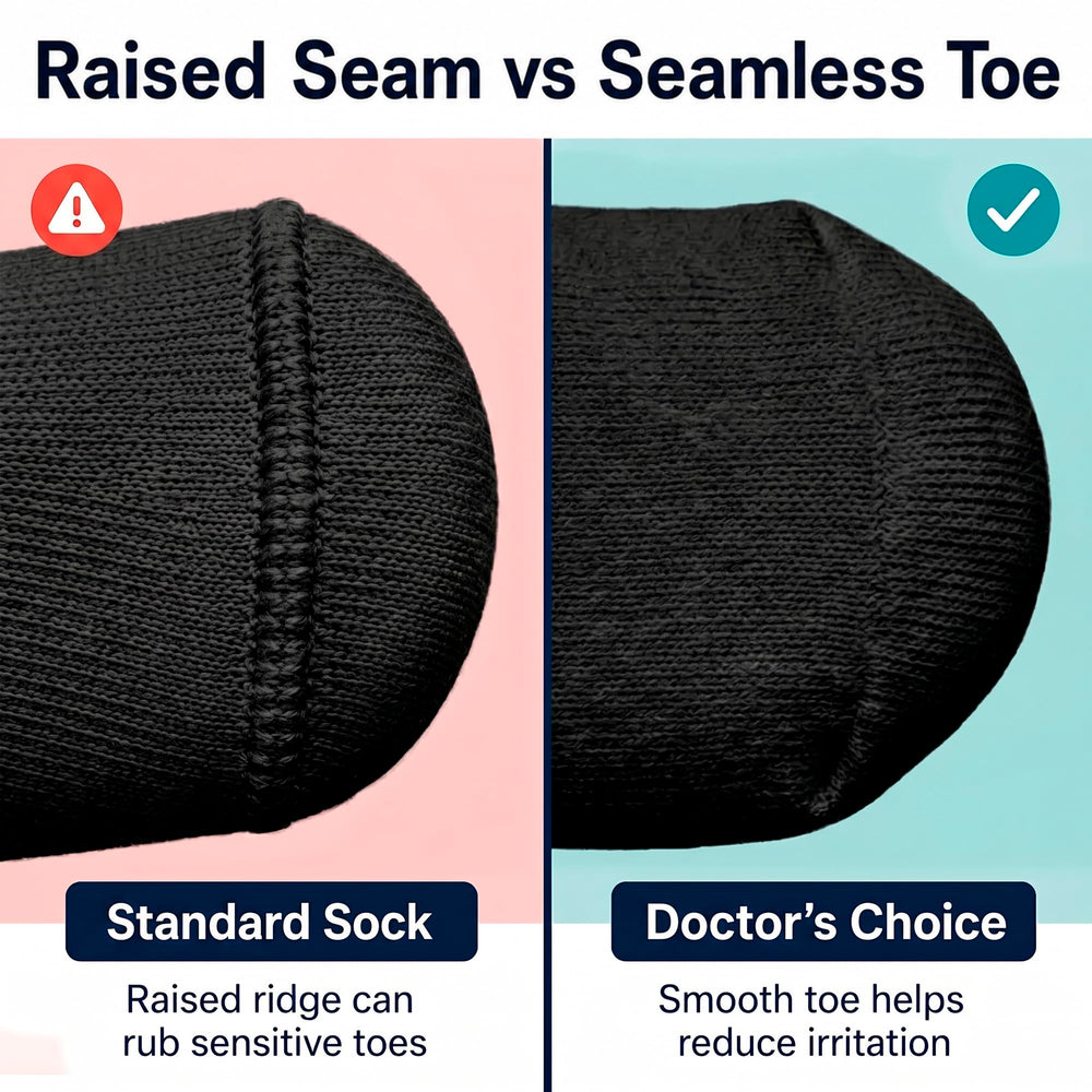 Doctor's Choice comparación escala con zapato para confirmar talla