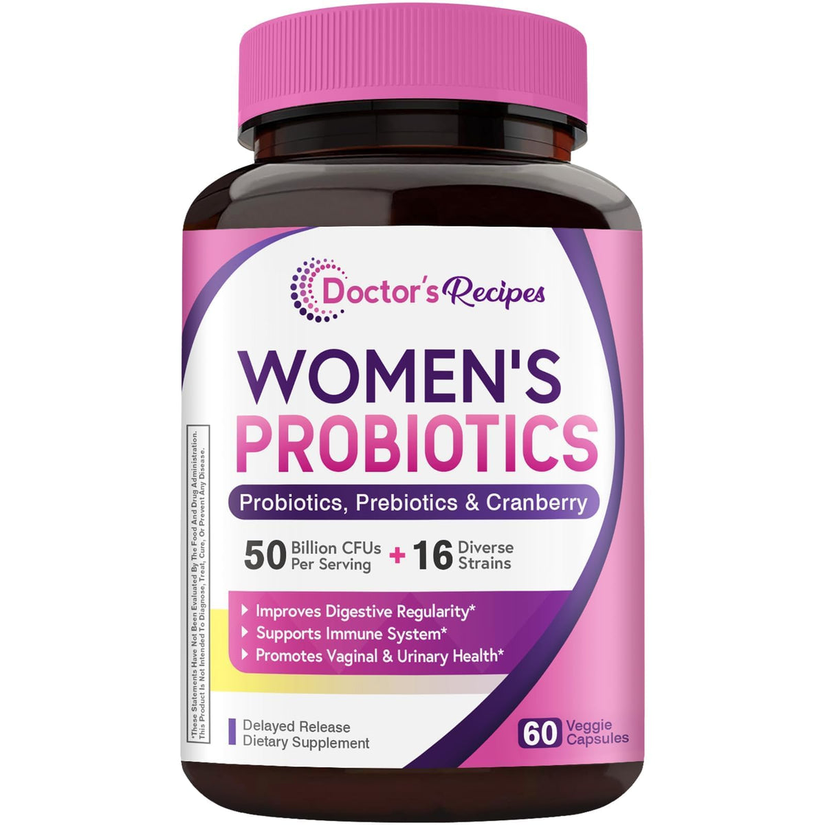 Doctor's Recipes envase frontal mostrando 60 cápsulas y beneficio digestivo