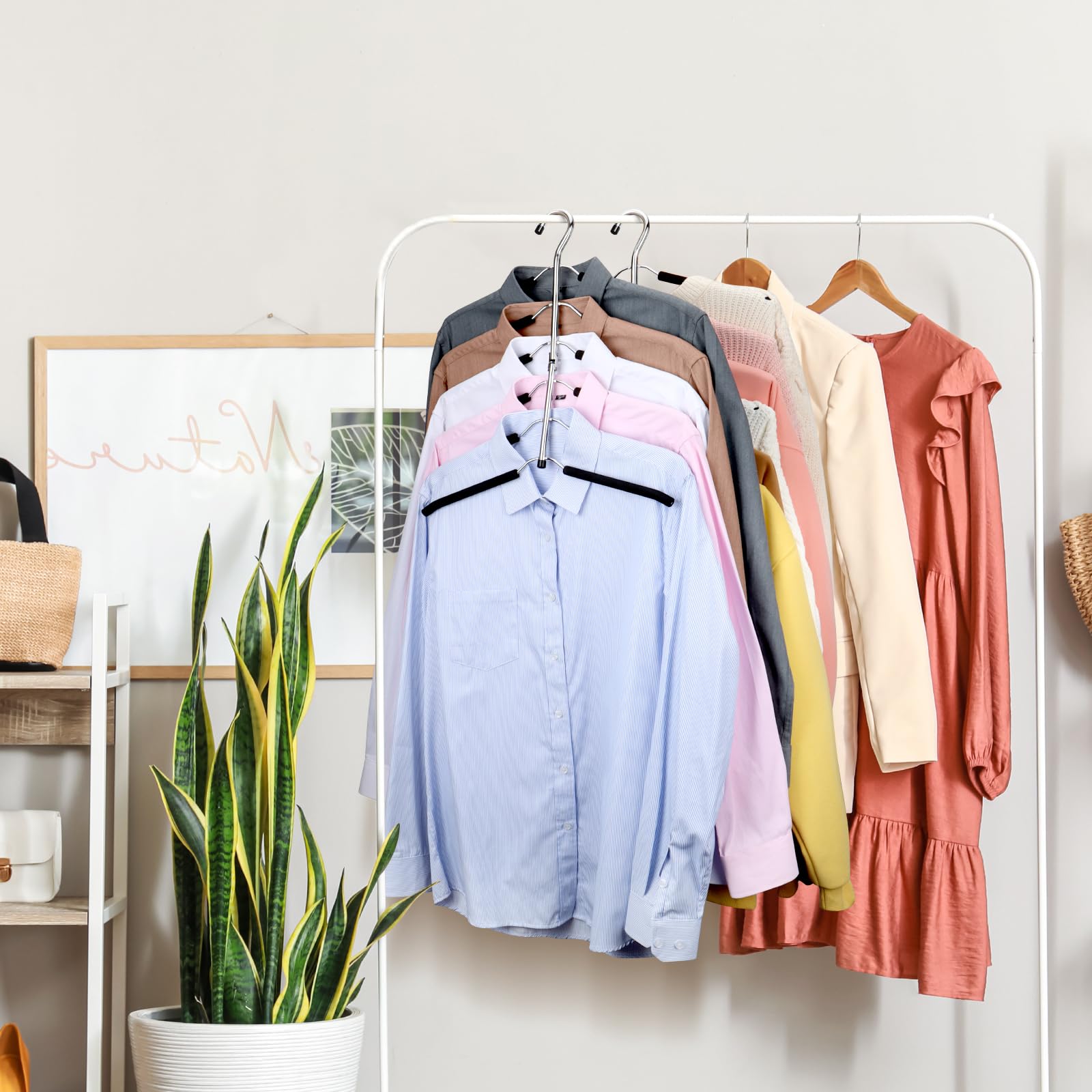 DOIOWN brazo plegable 360 grados facilita colgar y extraer ropa