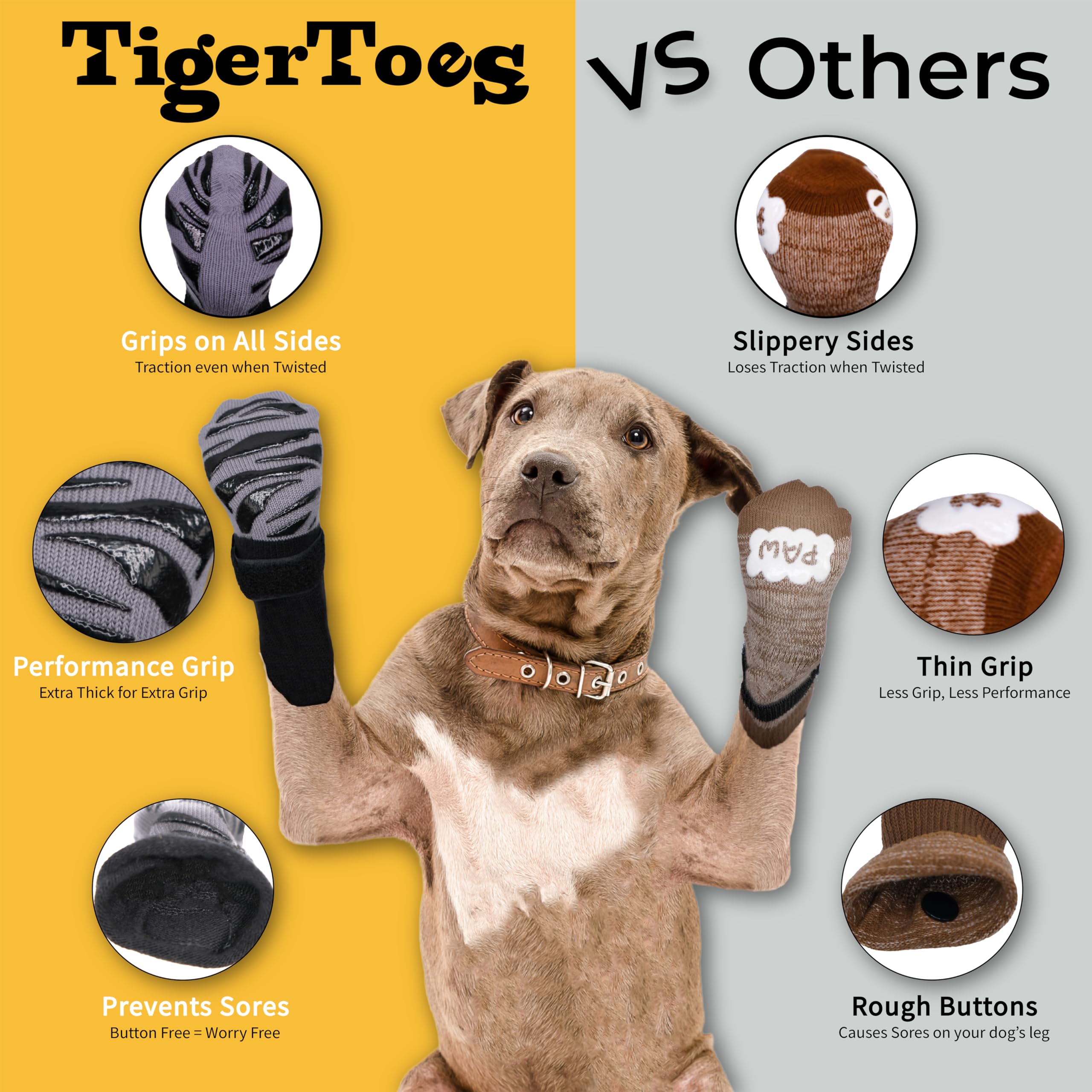 DOK ajuste talla Large en pata de perro para medida correcta