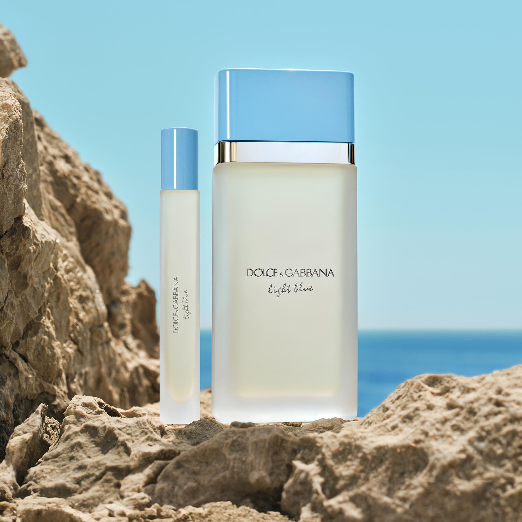 Dolce&Gabbana Light Blue etiqueta legible y lateral que destaca autenticidad