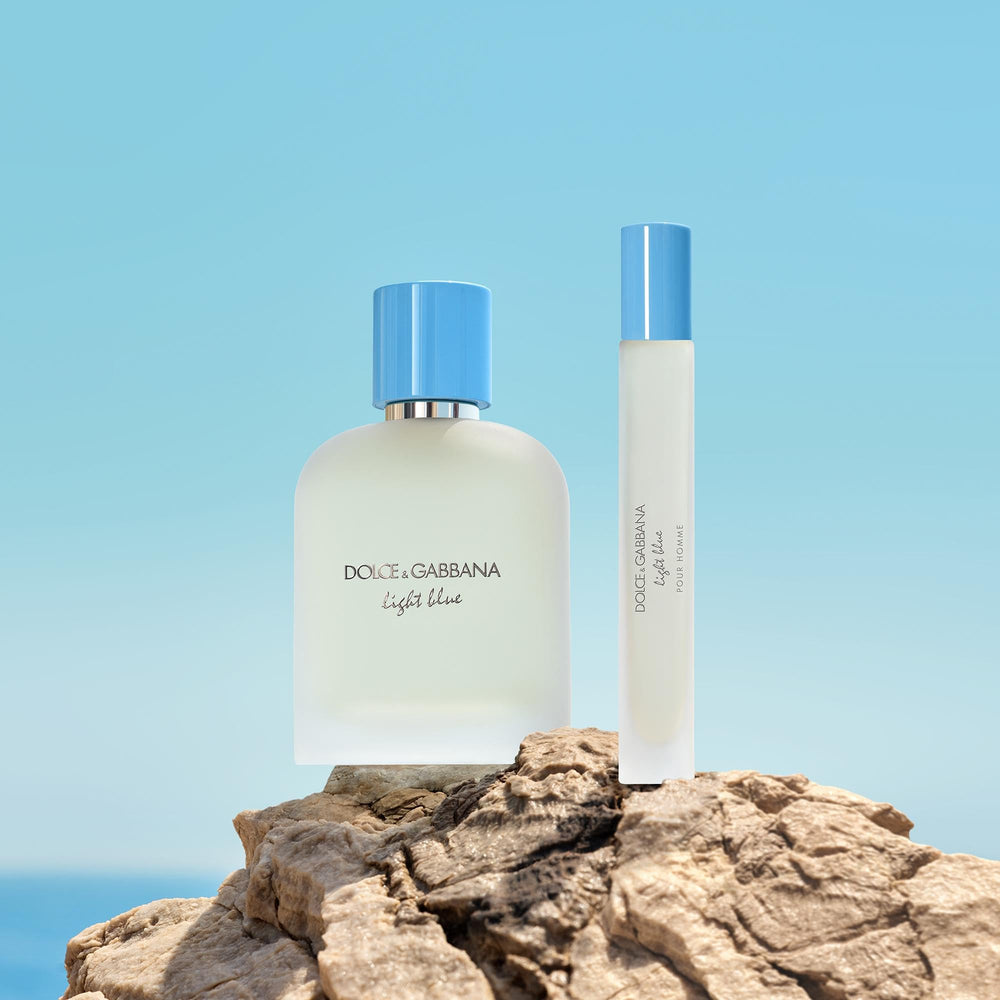 Dolce&Gabbana Light Blue boxed packaging emphasizing premium gifting benefit