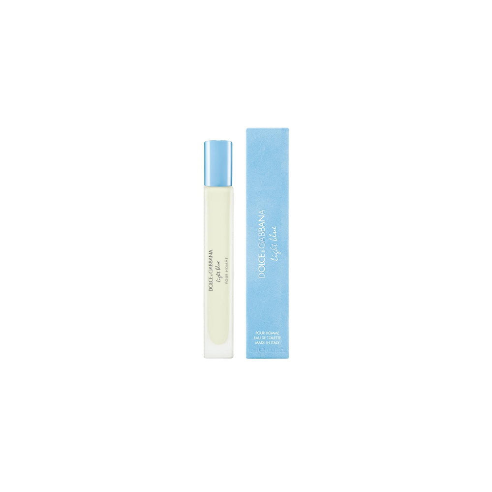 Dolce&Gabbana Light Blue atomizer close-up highlighting spray nozzle and refined finish