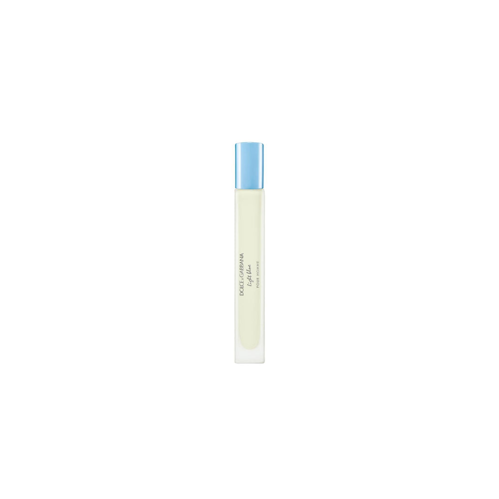 Dolce&Gabbana Light Blue front packaging showing compact travel bottle, perfect portability
