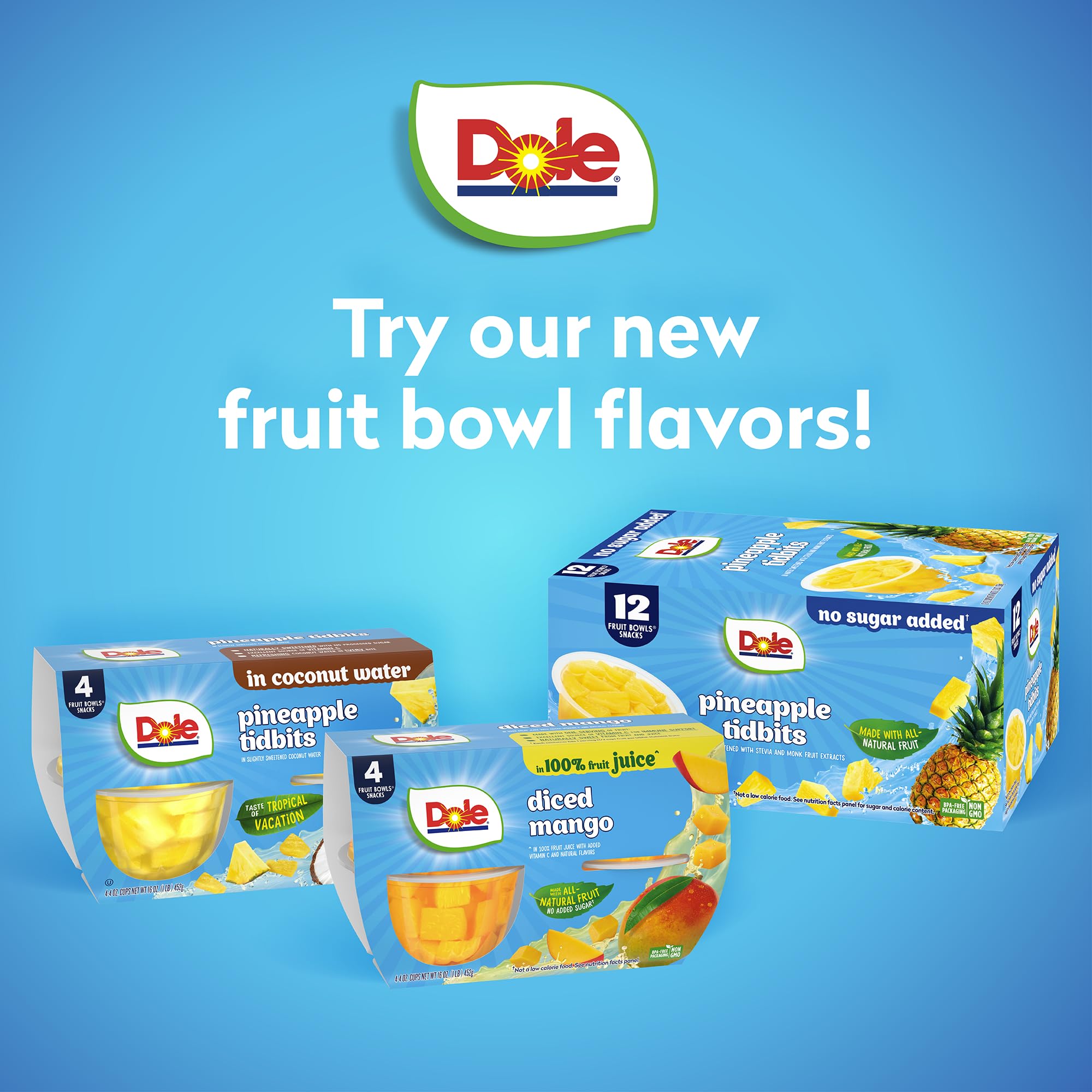 Dole mango servido en yogur como desayuno nutritivo rápido