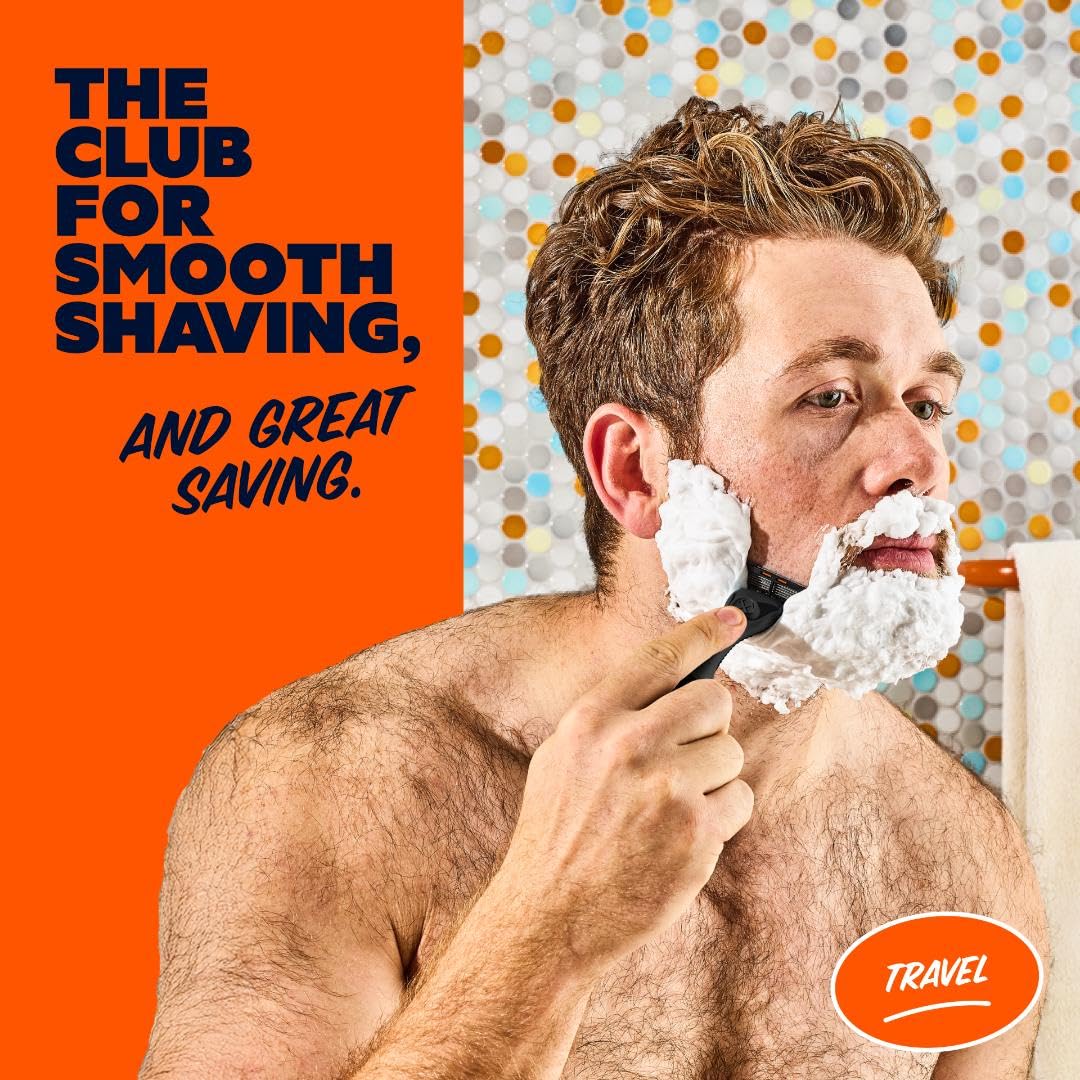 Dollar Shave Club close-up de la banda JUICY lubricante, mayor deslizamiento