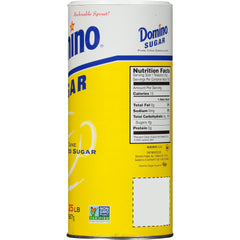 Domino granulated sugar texture close-up showing fine crystals for smooth baking