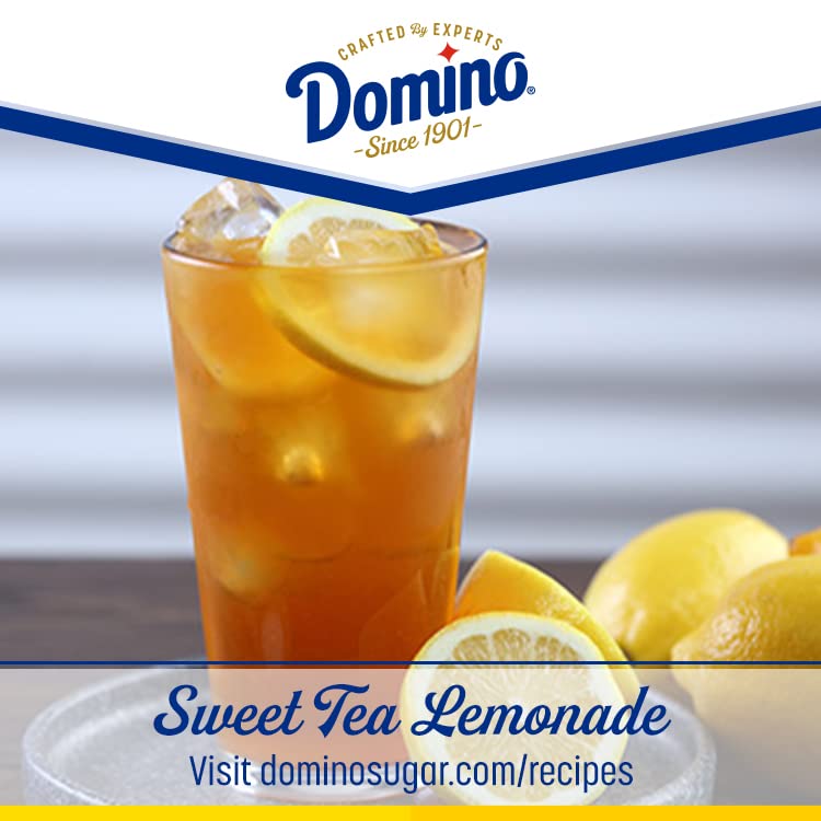 Domino canister next to measuring cup showing 20 oz size and portion clarity