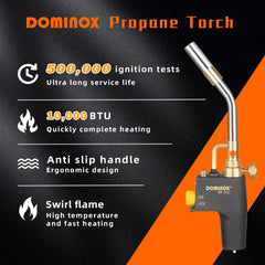 DOMINOX handle texture close-up for secure grip during tasks benefit