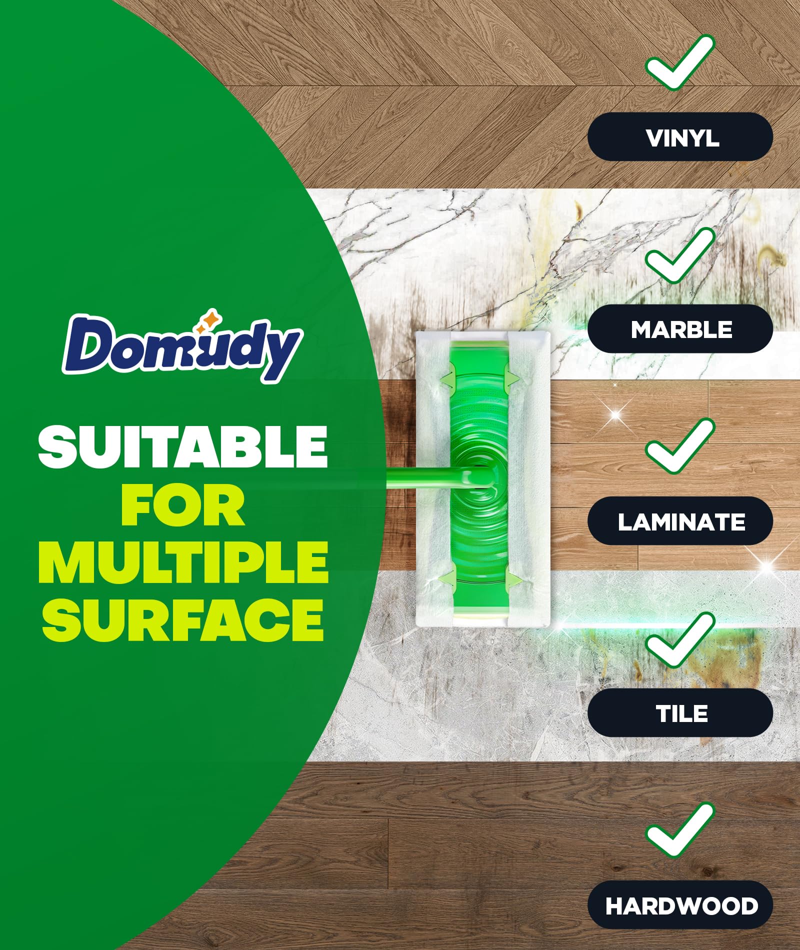 Domudy recambio sobre piso para ver escala y ajuste correcto