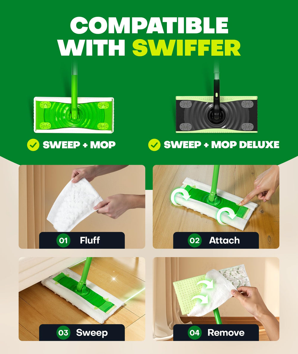 Domudy detalle de la sujeción al cabezal compatible con Swiffer
