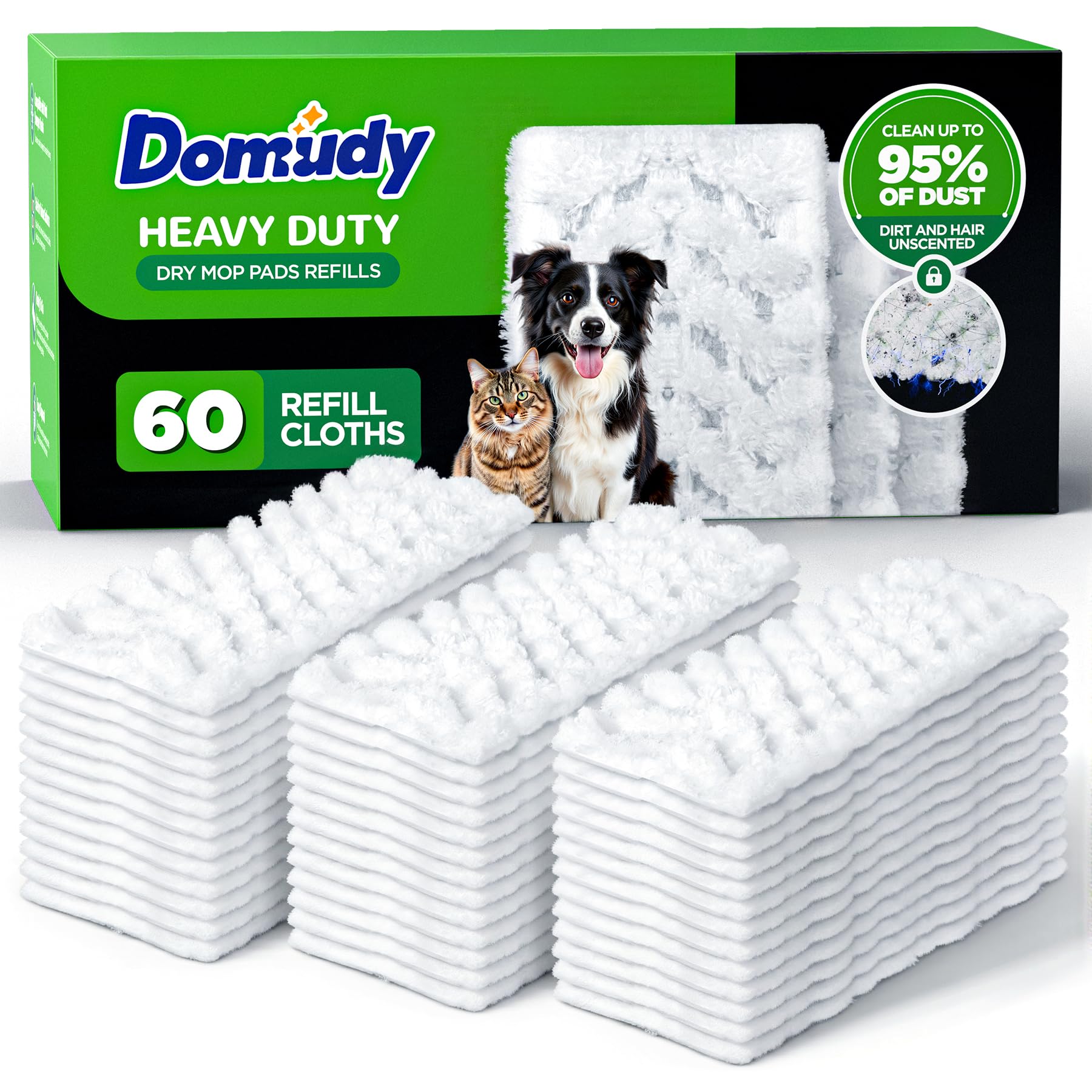 Domudy frente del empaque mostrando 60 recambios y ahorro