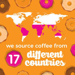 Donut Café flavors array with four flavored pods for variety