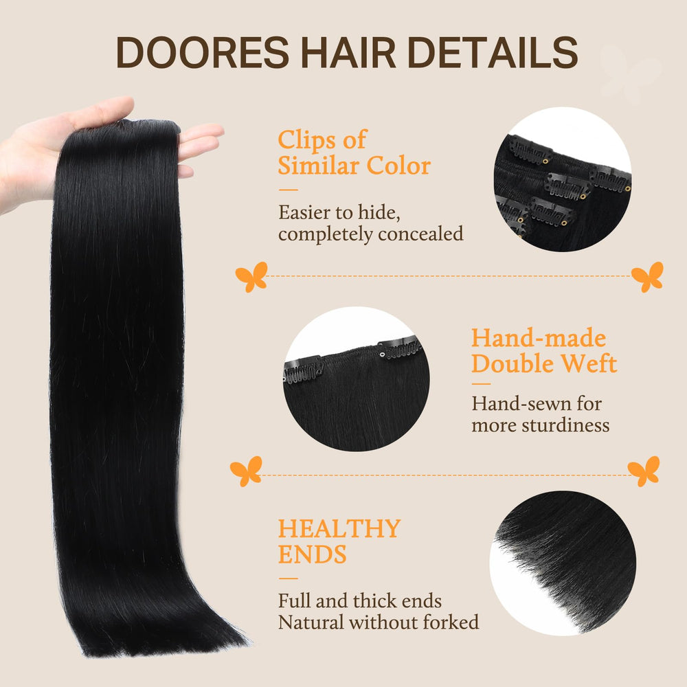 DOORES clips en U de acero con respaldo de silicona para sujeción cómoda