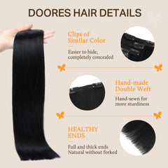 DOORES clips en U de acero con respaldo de silicona para sujeción cómoda
