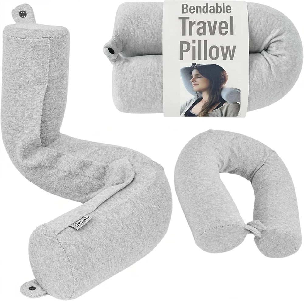 Dot&Dot almohada Twist vista frontal con funda lavable y diseño gris