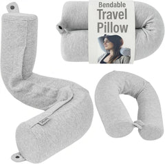 Dot&Dot almohada Twist vista frontal con funda lavable y diseño gris