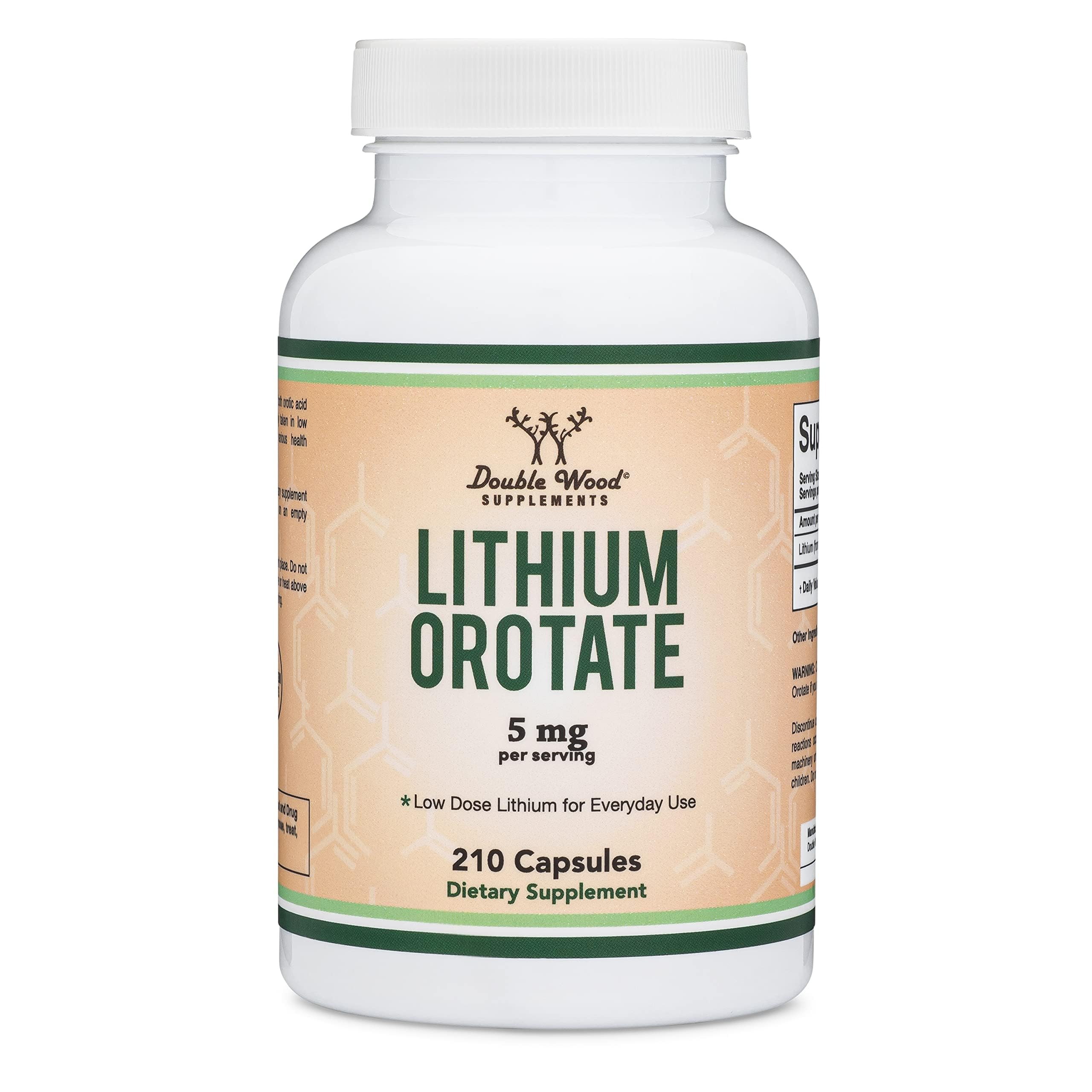 Etiqueta de Double Wood con información nutricional y beneficios de modo visible