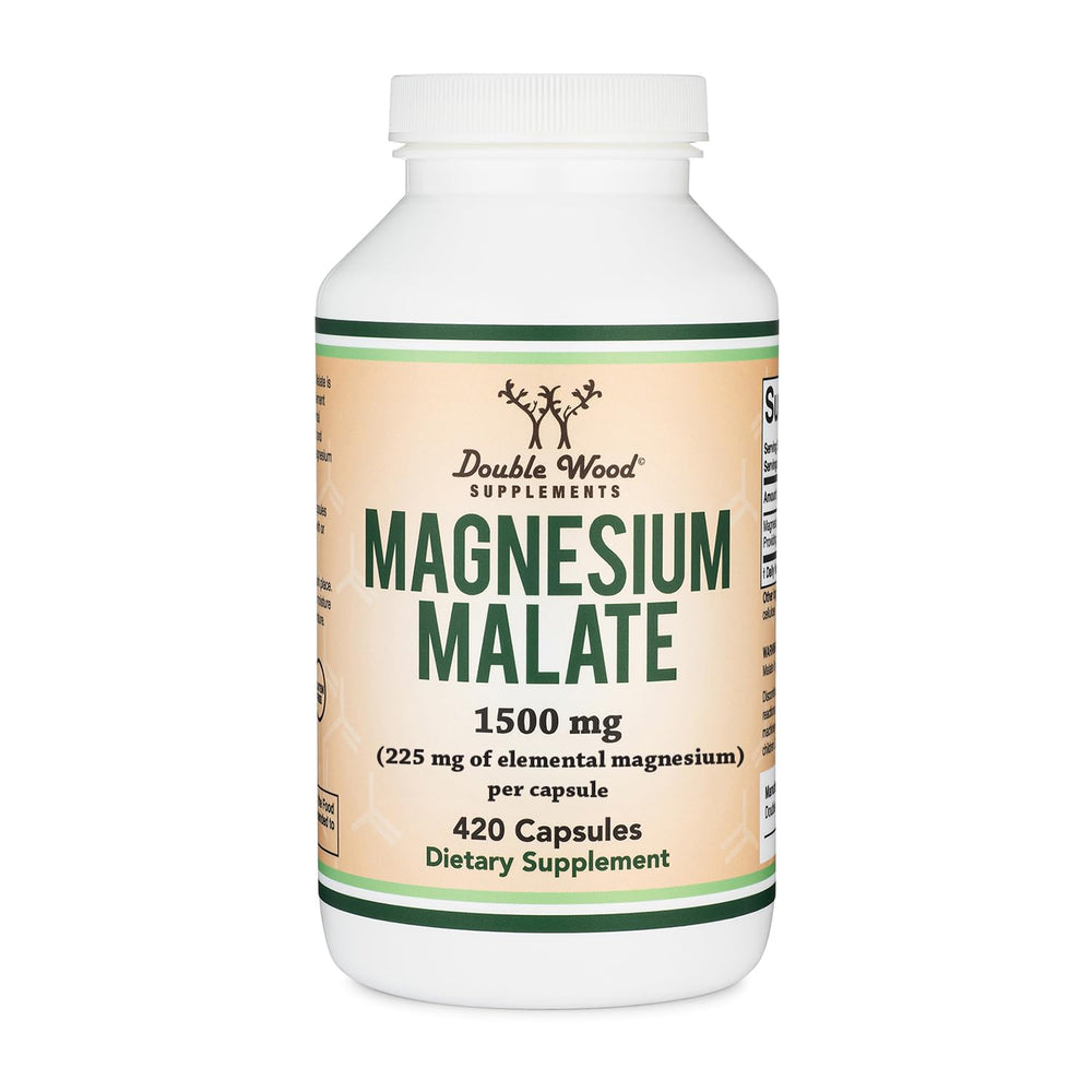 Double Wood Supplements front label showing product name and strengths for quick identification