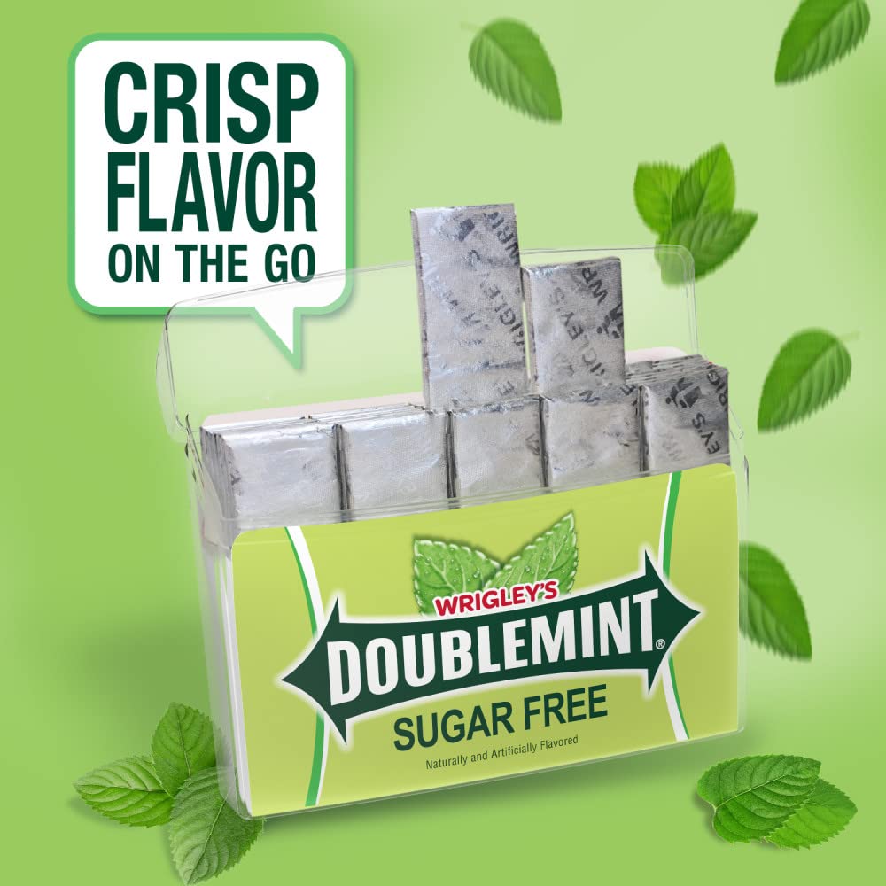 Doublemint comparación de tamaño en mano para visualizar escala práctica