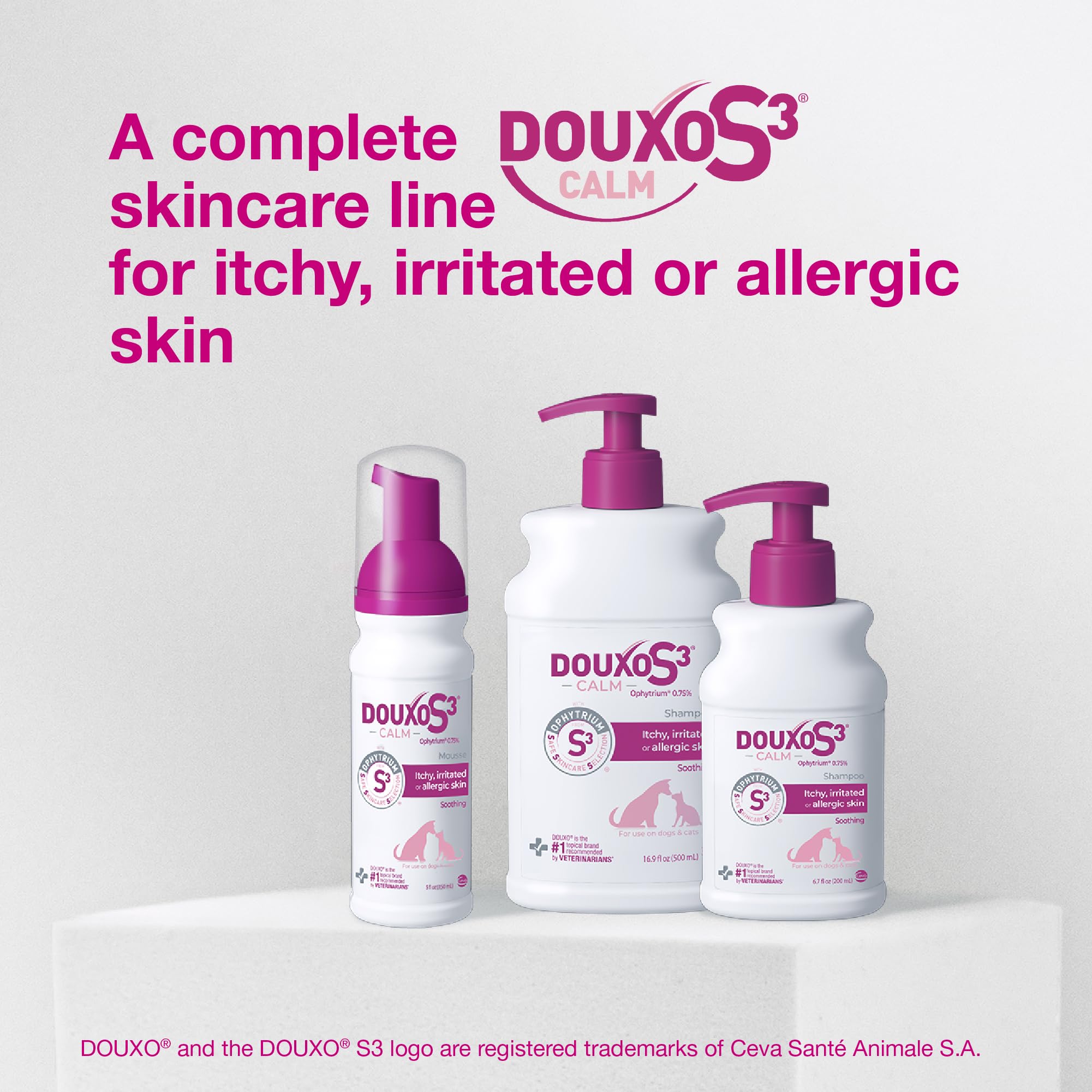 Douxo combo con mousse Calm para una rutina completa de cuidado dermal