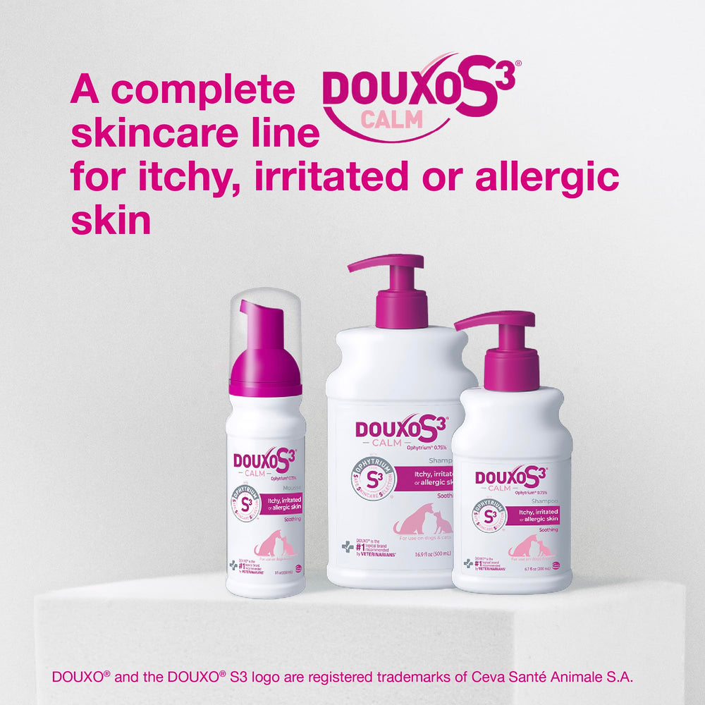 Douxo combo con mousse Calm para una rutina completa de cuidado dermal