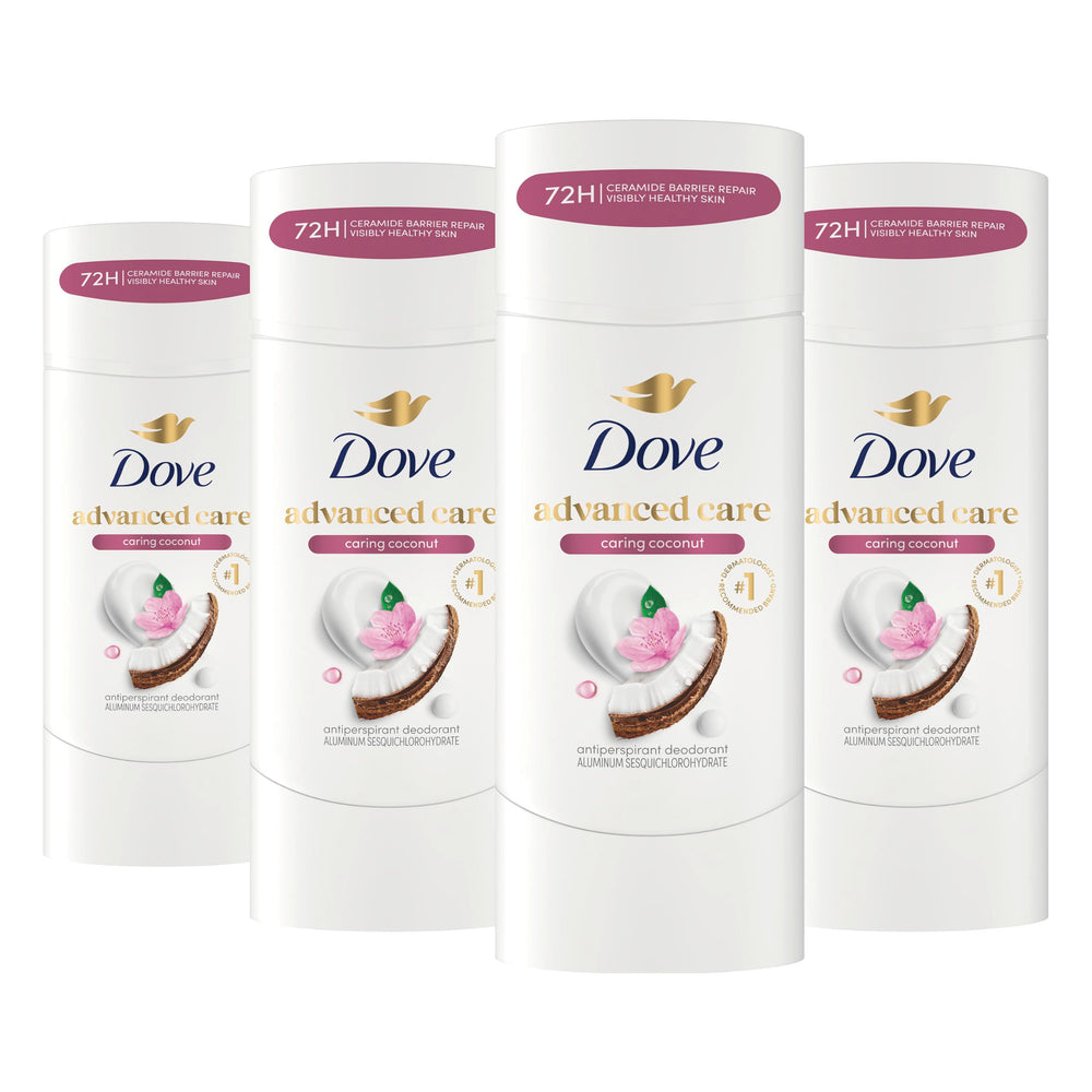 Dove vista frontal del envase mostrando la barra y beneficio de protección prolongada