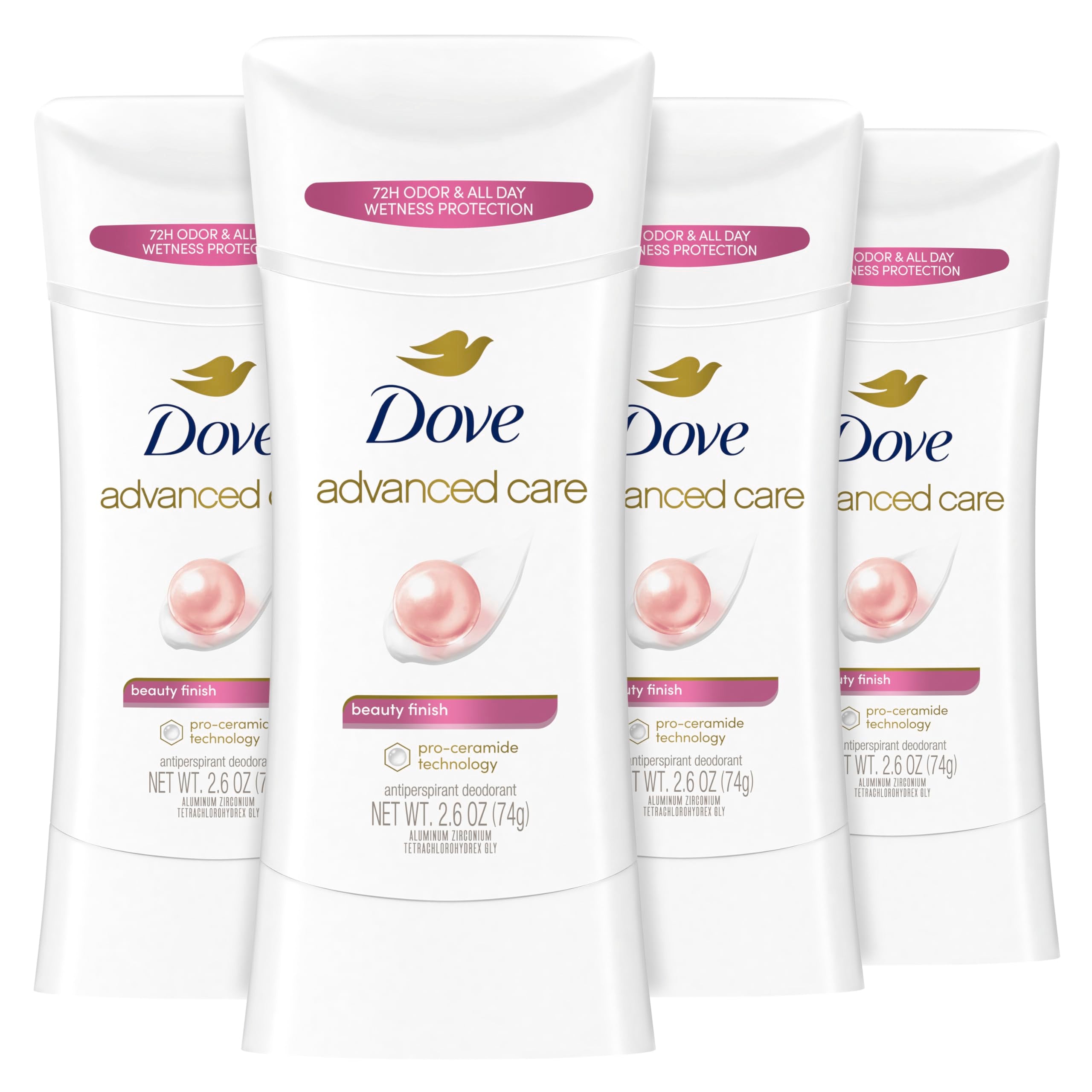 Dove barra frontal con diseño claro y protección 72 horas