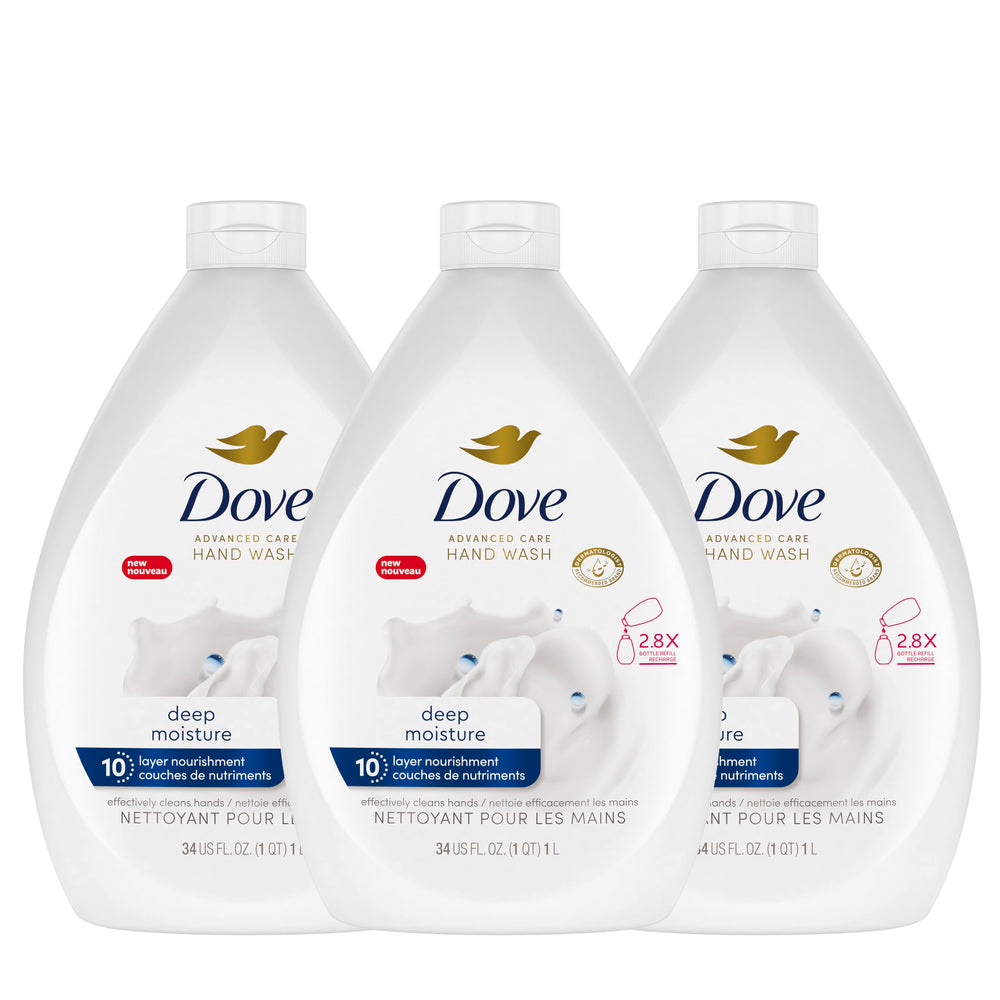 Dove frontal pack 3 recambios, presentación grande y ahorro