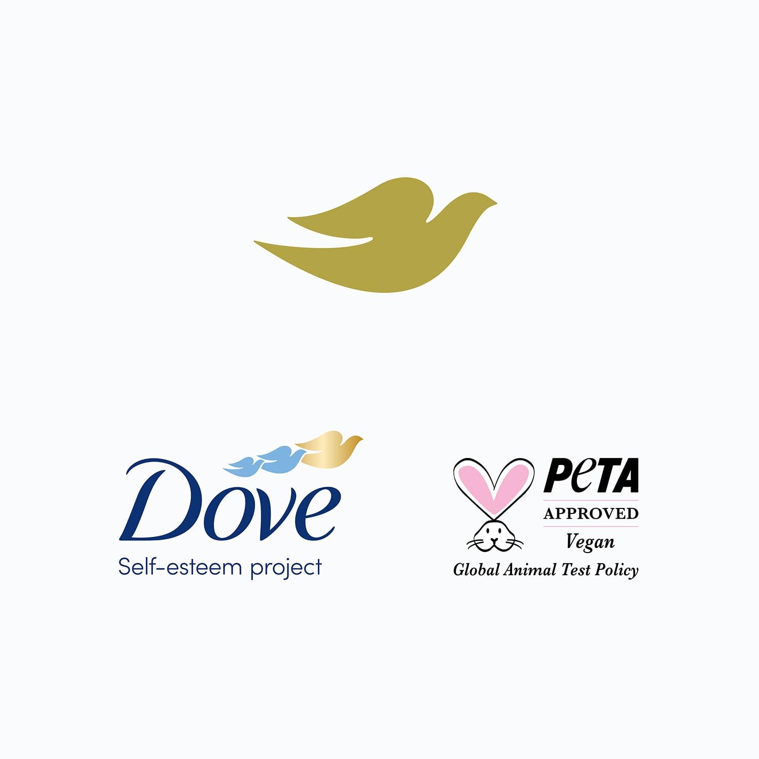 Dove etiqueta con ingredientes jojoba y Bio-Protein Care para reparación