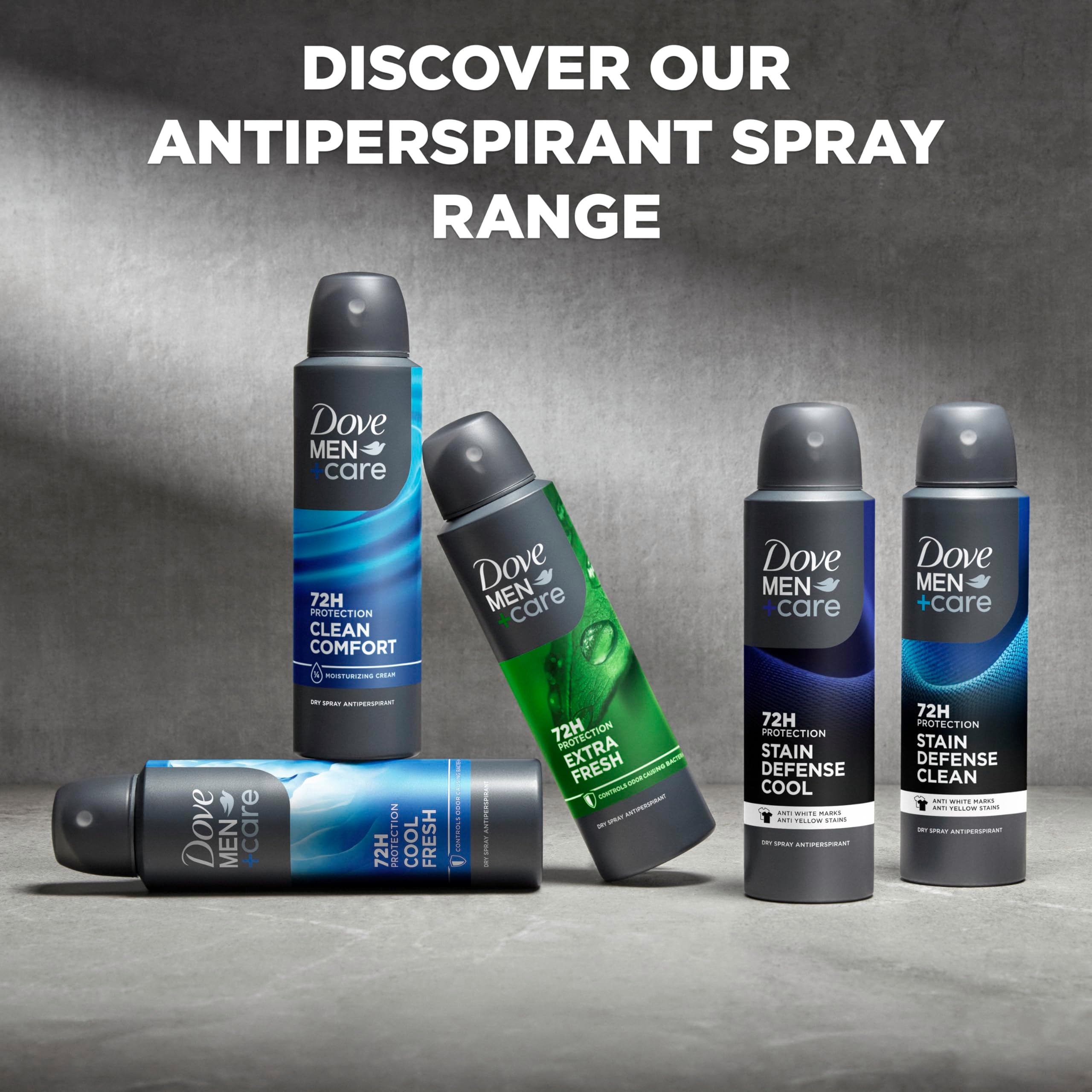 DOVE MEN+CARE spray usado en gimnasio para protección duradera durante entrenamiento