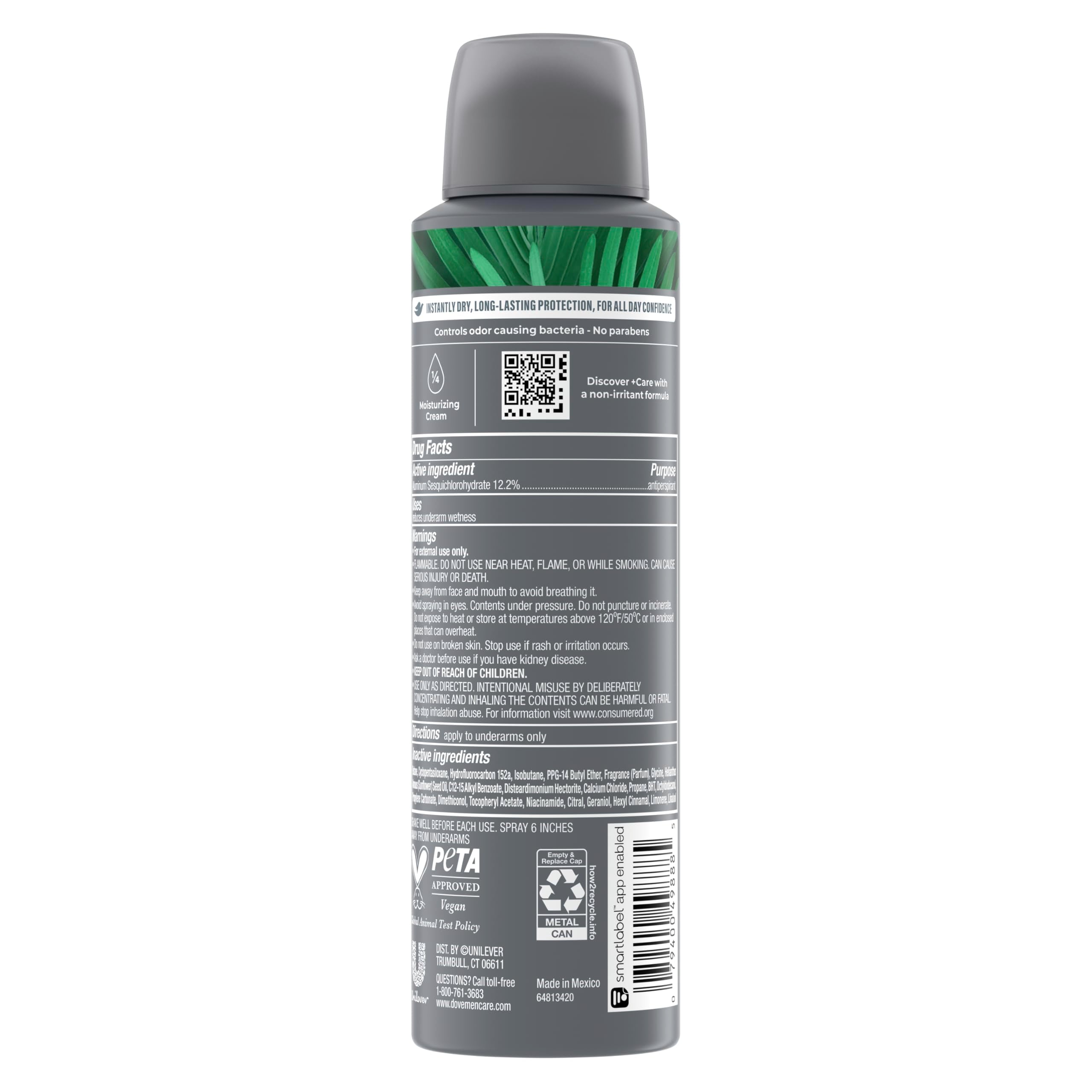 DOVE MEN+CARE envase en entorno exterior transmitiendo frescura y confianza masculina