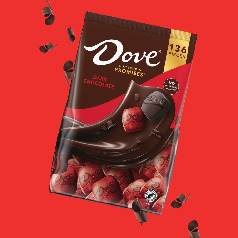 Dove primer plano del chocolate oscuro que muestra textura y calidad