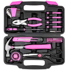 DOWELL estuche frontal rosa mostrando kit organizado y fácil transporte