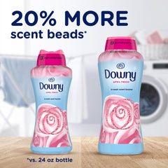 Downy primer plano de perlas aromáticas resaltando fragancia