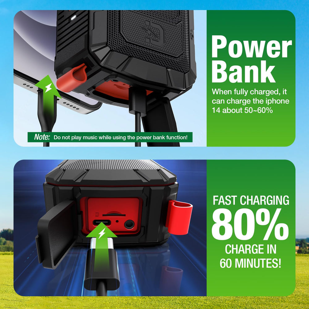 Dprofy hanging from golf bag with aluminum hook, versatile carry benefit