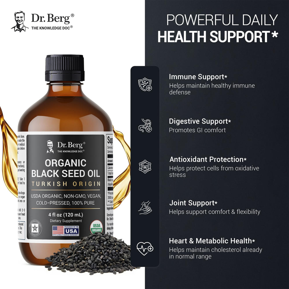 Dr. Berg aceite en cucharadita escala para dosificación y uso oral seguro