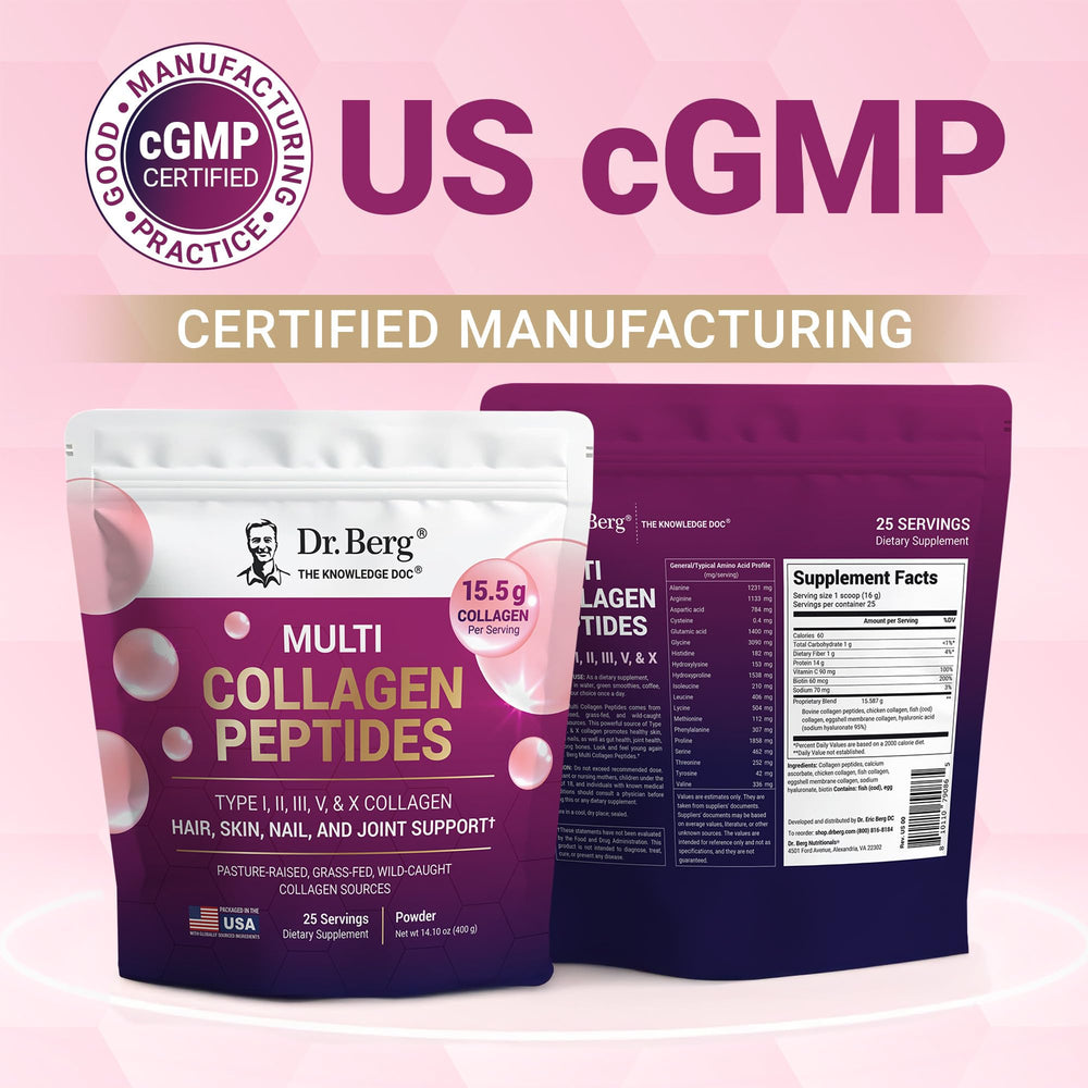 Dr. Berg ingredientes grass-fed y wild-caught en primer plano
