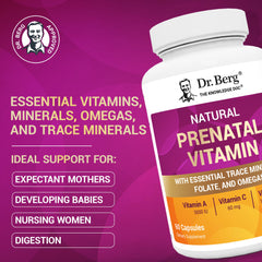 Detalle de etiqueta Dr. Berg con lista de nutrientes y formas activas visibles