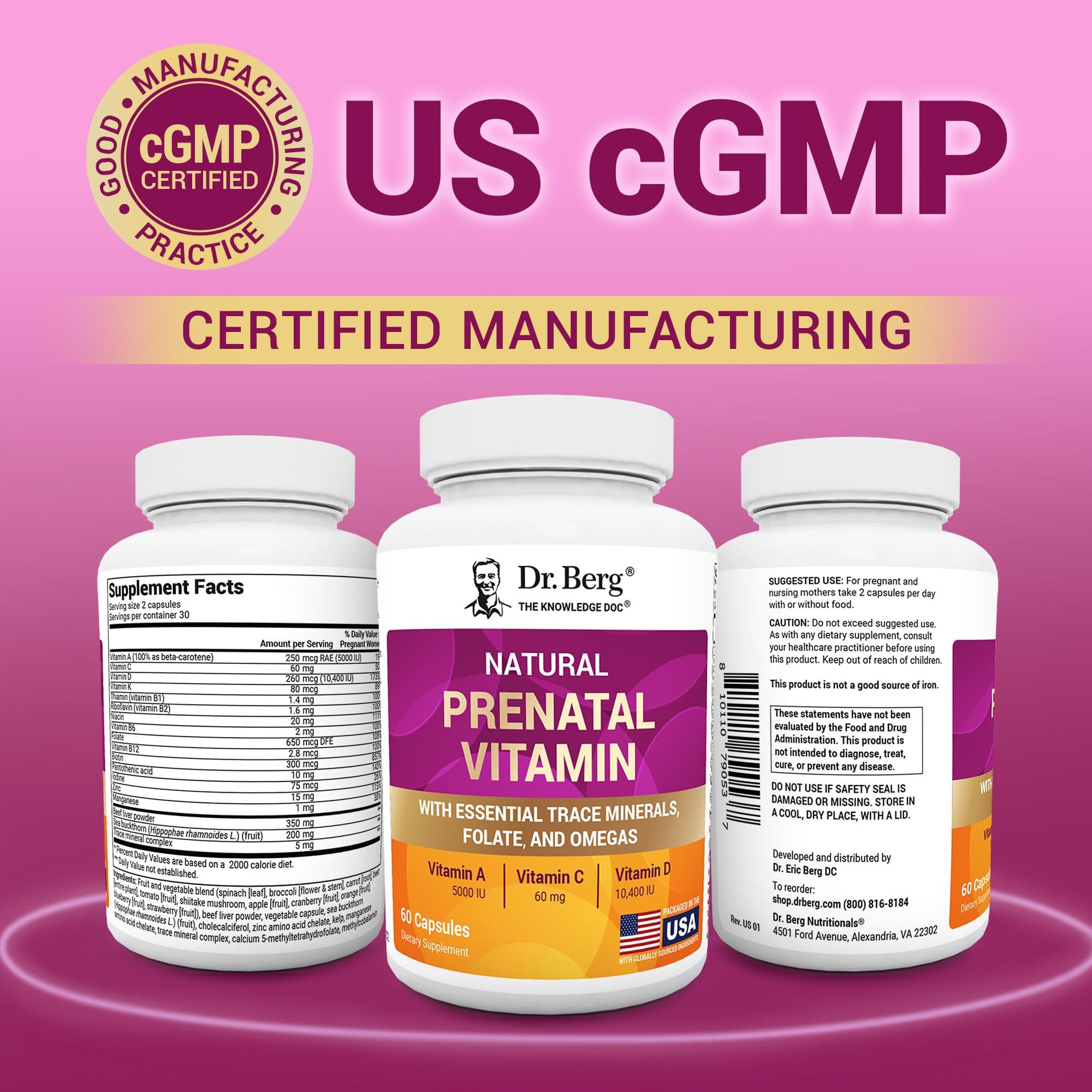 Mezcla de superalimentos usada en Dr. Berg mostrando origen natural y variedad