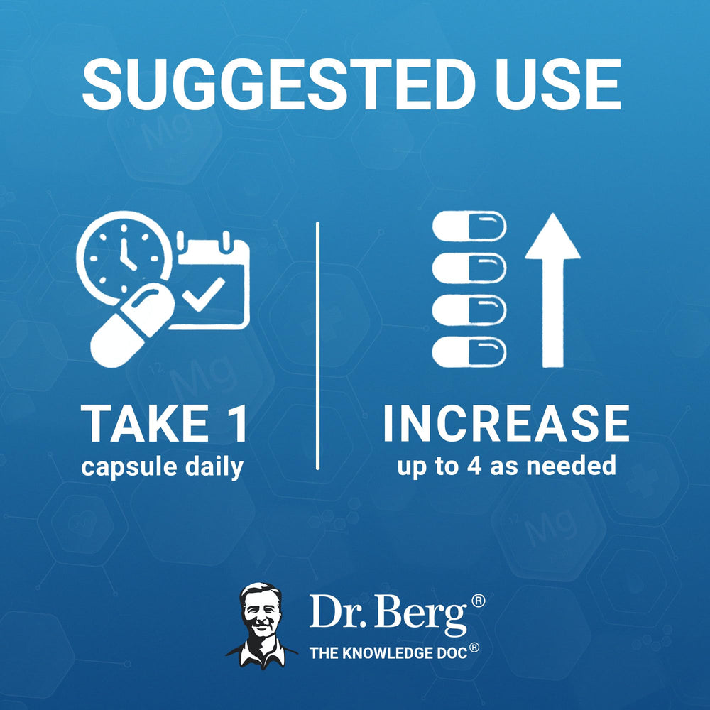 Dr. Berg bottle with Made in USA mark showcasing manufacturing quality