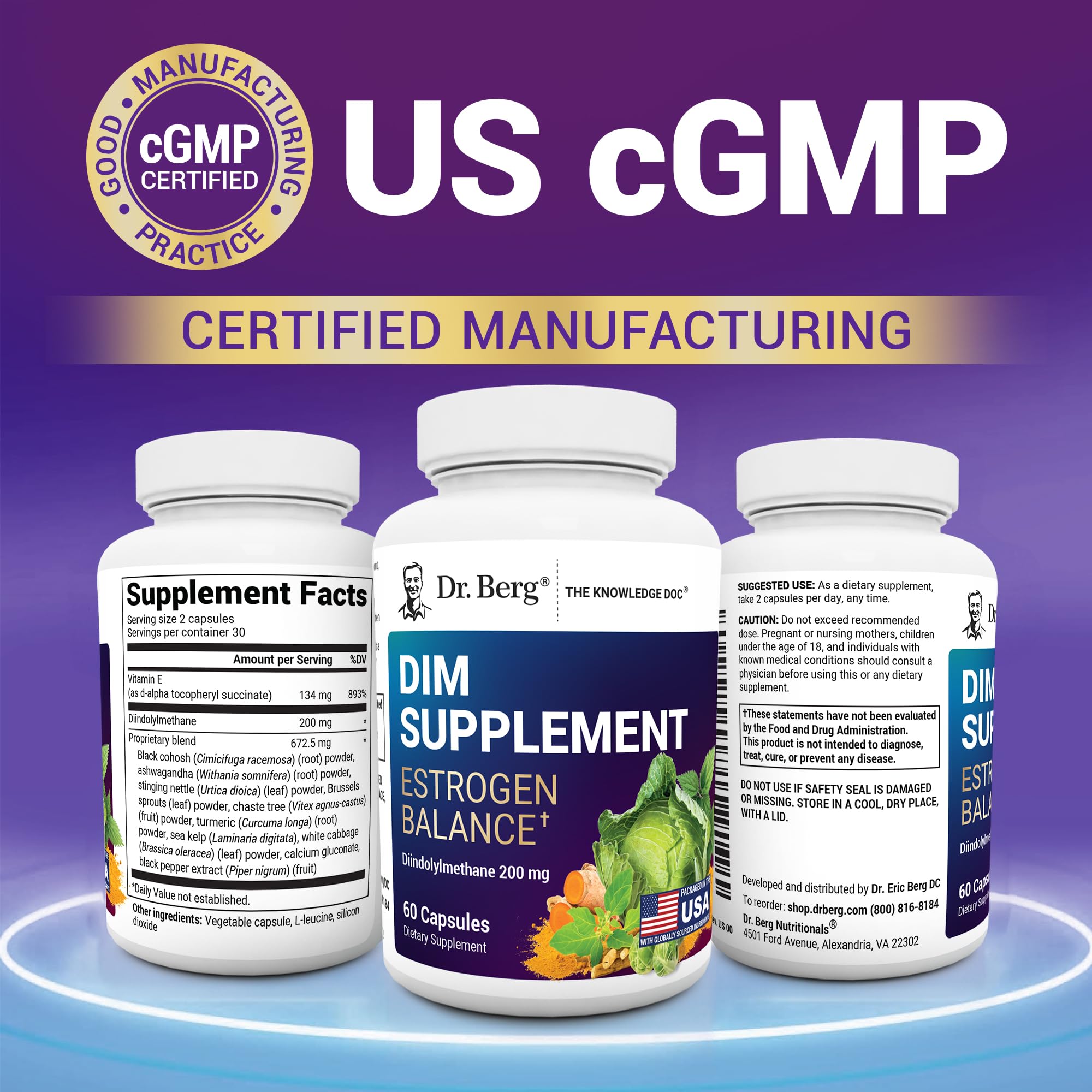 Dr. Berg Nutritionals planta GMP para garantía de calidad manufactura