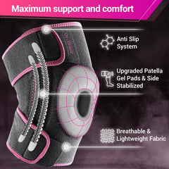 DR. BRACE detalle del estabilizador lateral que ofrece soporte extra