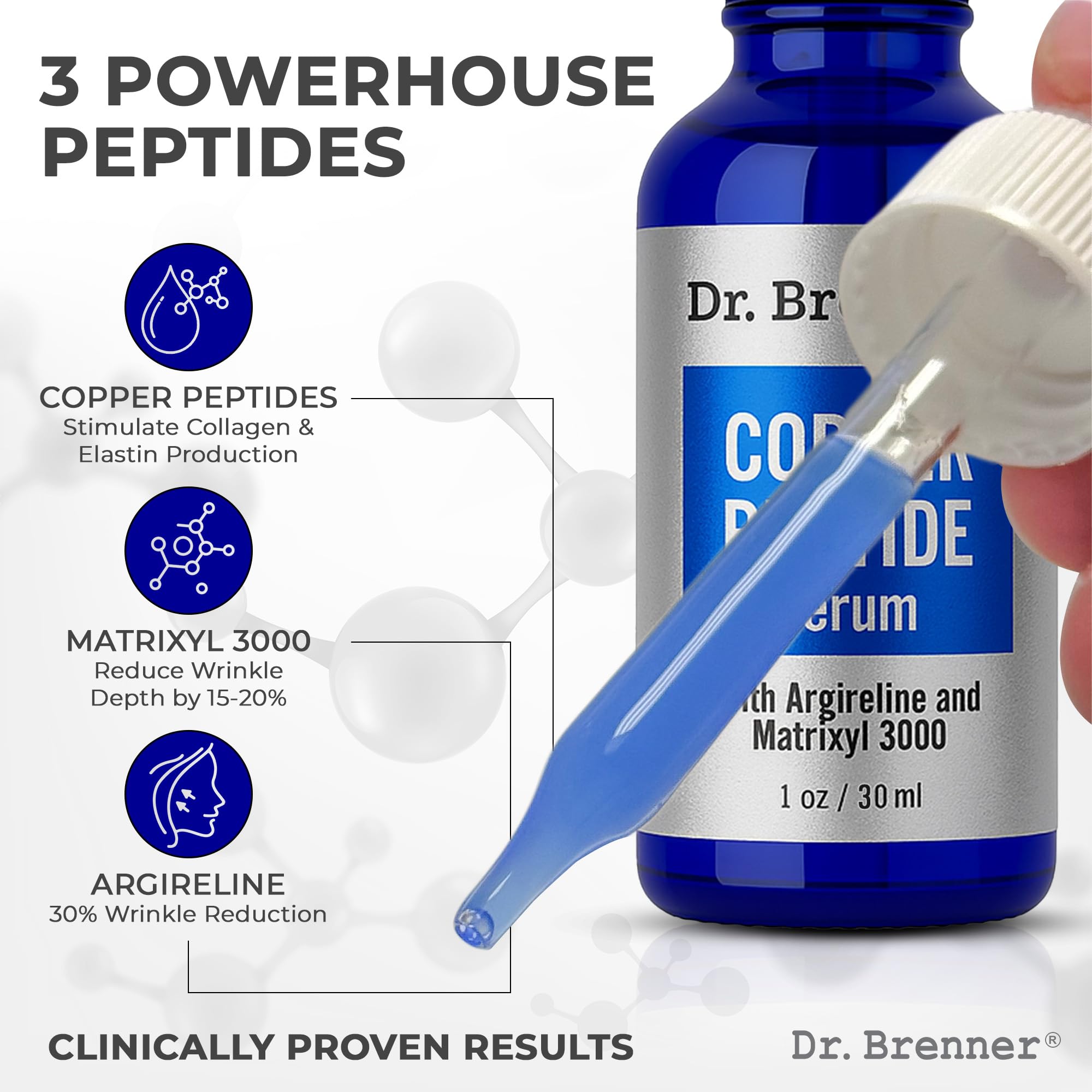 dr. brenner dropper dispensing lightweight serum texture for fast absorption benefit
