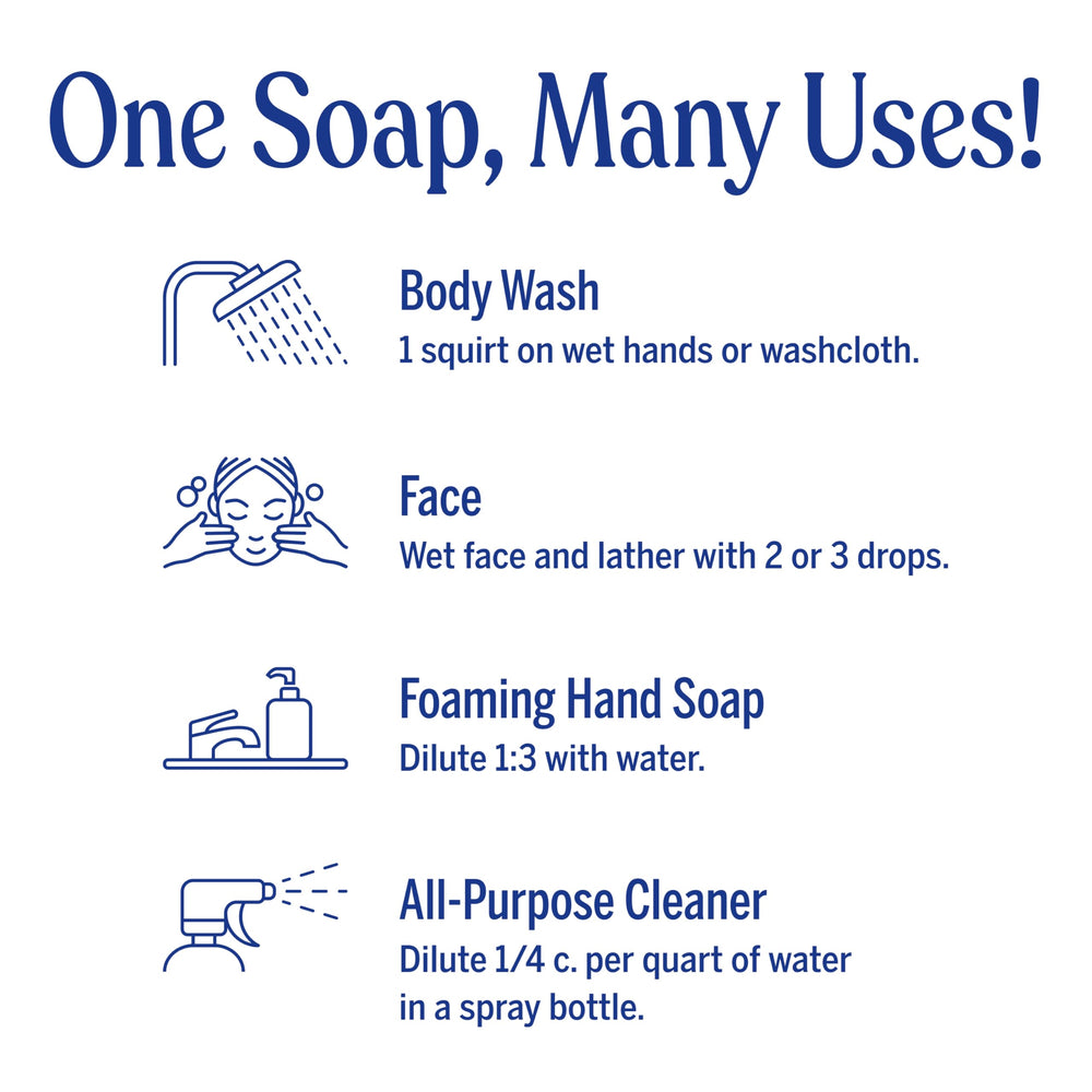 Dr. Bronner's solución diluida en botella para limpieza, versatilidad doméstica eficaz