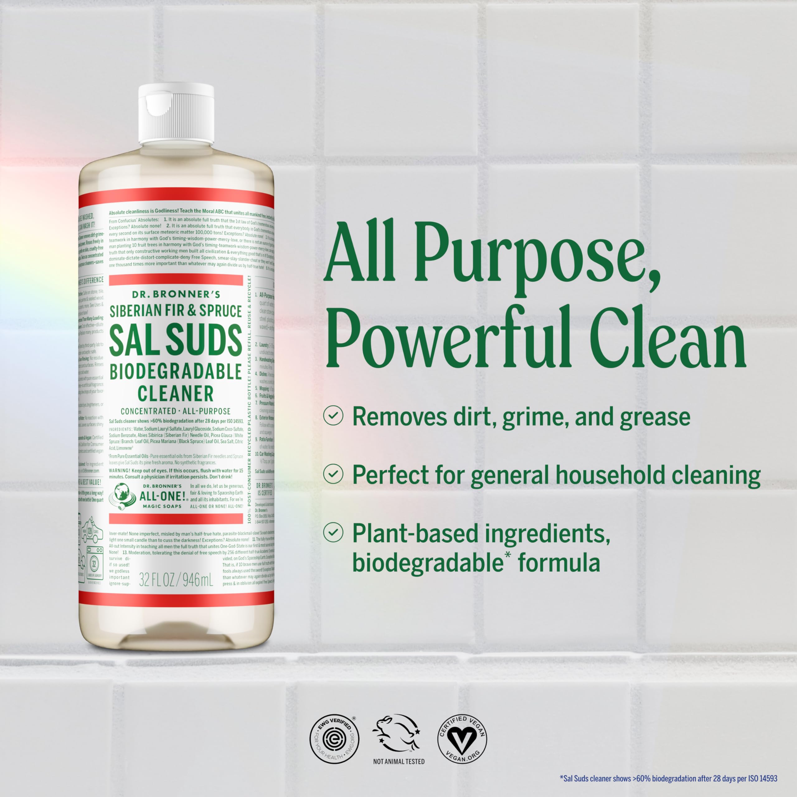 Dr. Bronner's close-up concentrate texture highlighting cleaning potency