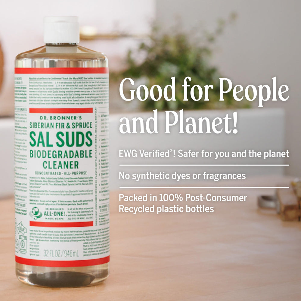 Dr. Bronner's diluted solution in spray bottle showing versatile everyday use