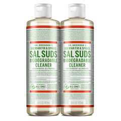 Dr. Bronner's front packaging showing product and size with clear labeling benefit