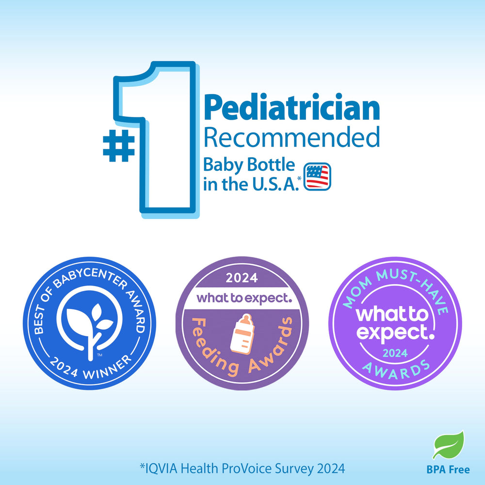 Dr. Brown's internal vent system close-up highlighting reduced colic and air-free feeding
