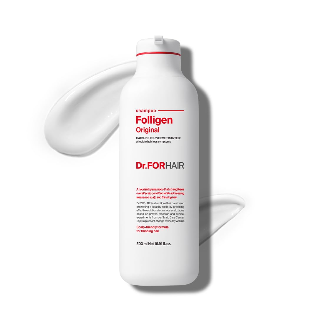 DR.FORHAIR botella frontal mostrando diseño y volumen para mayor presencia